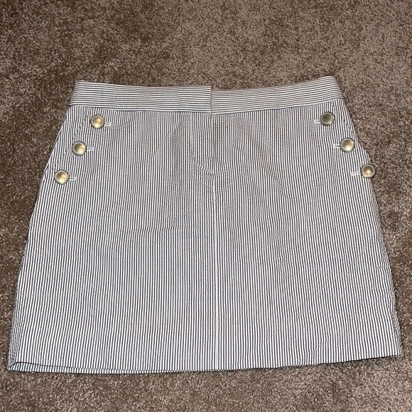 J Crew seersucker mini skirt - size 2 - B - Picture 1 of 5